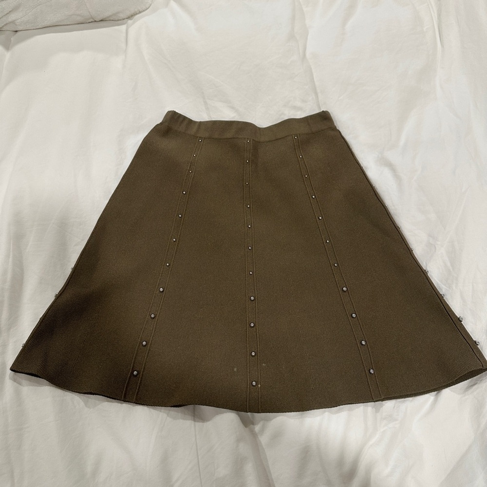Sandro A Line Skirt with Stud Details